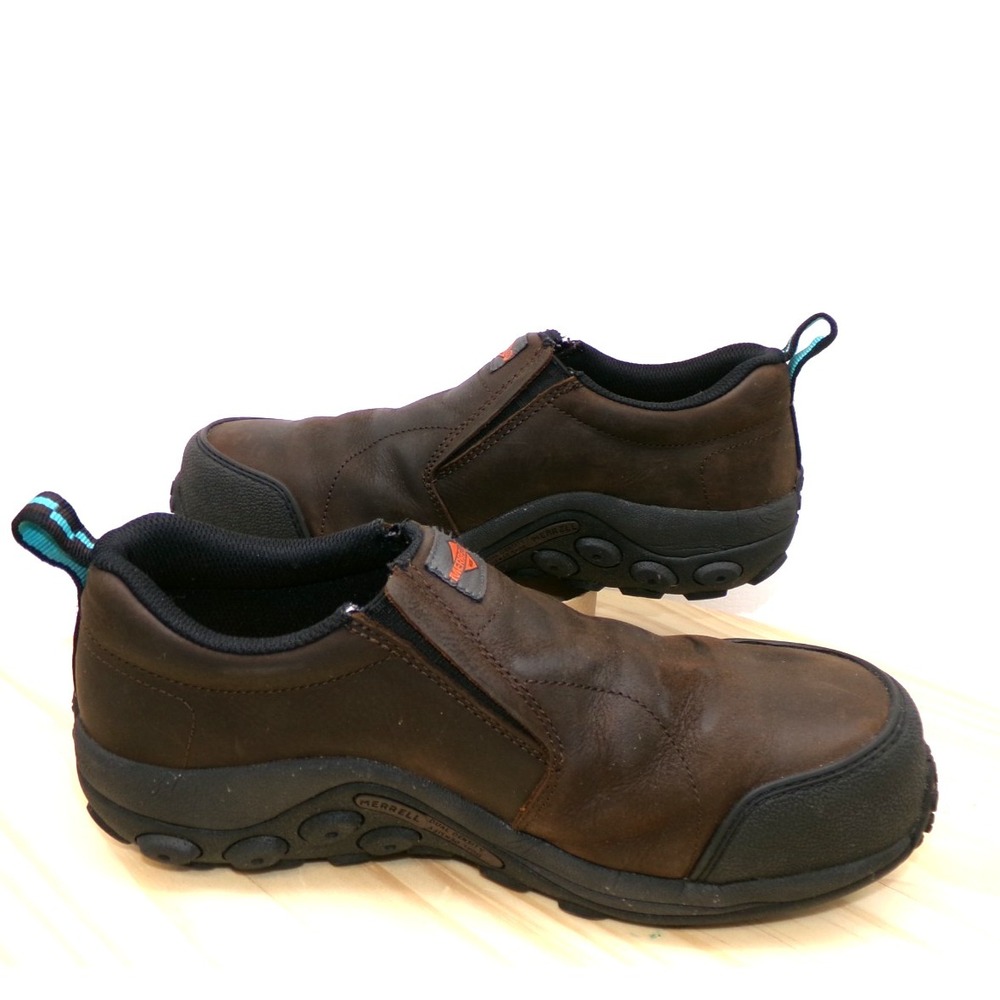 Merrell Work Jungle Moc J15794 Womens Expresso Brown Sz 9 Composite Toe Slip On - Picture 5 of 10